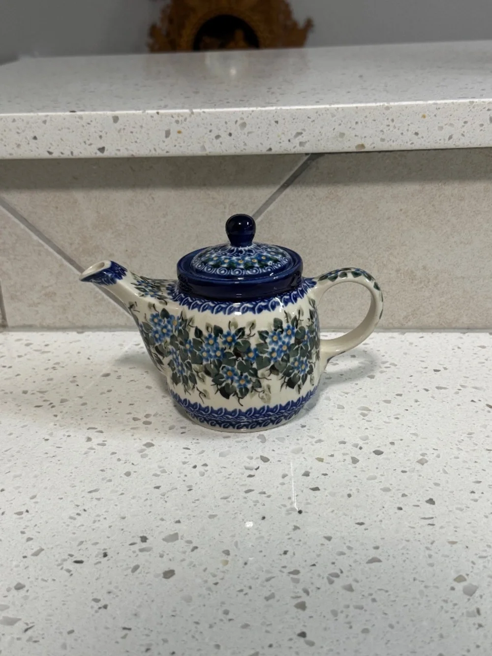 Polish Pottery Unikat Small Teapot